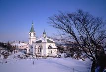 雪の朝(函館ハリストス正教会)