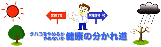 タバコをやめるかやめないか健康の分かれ道